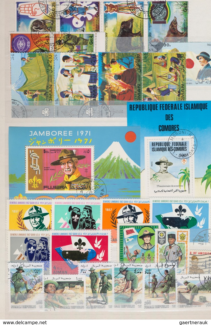 Thematik: Pfadfinder / Boy Scouts: 1960 - 2007 (ca.), Comprehensive, Mostly Stamped Collection Of Ov - Autres & Non Classés