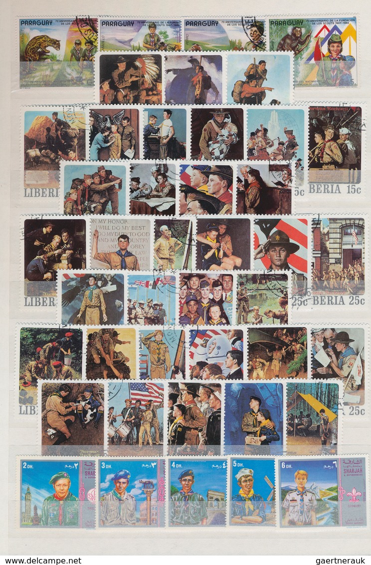 Thematik: Pfadfinder / Boy Scouts: 1960 - 2007 (ca.), Comprehensive, Mostly Stamped Collection Of Ov - Autres & Non Classés