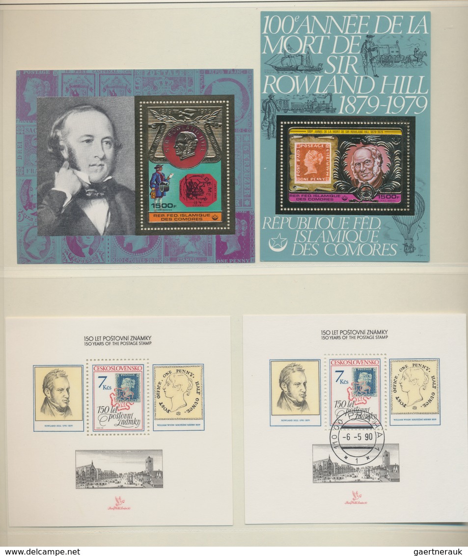 Thematik: Philatelie / Philately: 1966/1990, Sir Rowland Hill/Stamps On Stamps, MNH Collection With - Sonstige & Ohne Zuordnung