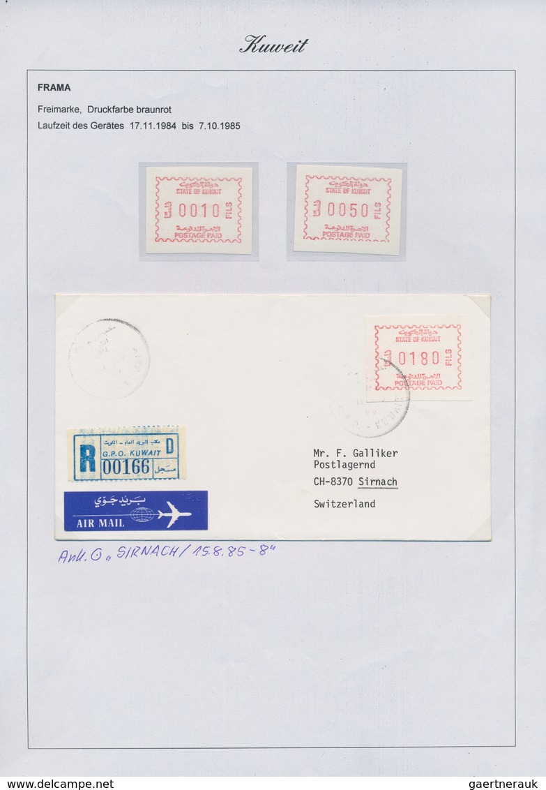 Thematik: Postautomation / Postal Mecanization: 1979/1987, Pretty Collection Of Mainly Frama Labels, - Correo Postal