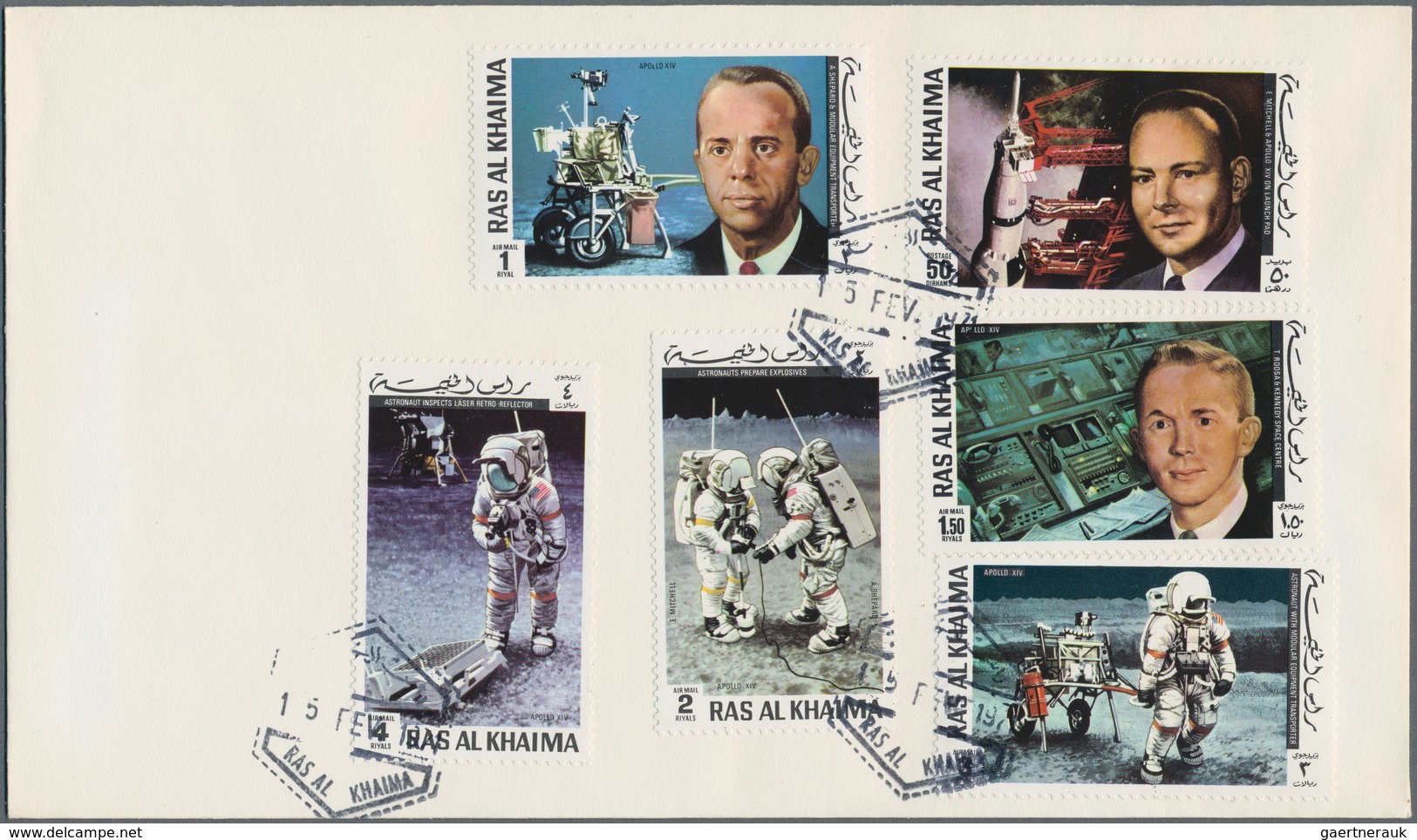 Thematik: Raumfahrt / Astronautics: 1969/1971, "Space" Issues Of Ajman, Umm Al Qaiwan, Sharjah And R - Sonstige & Ohne Zuordnung