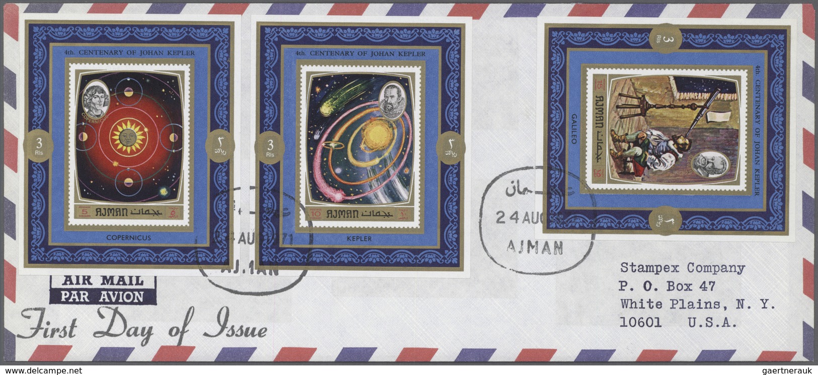 Thematik: Raumfahrt / astronautics: 1970/1972, "Space" issues of Fujeira, Ajman and Sharjah (incl. d