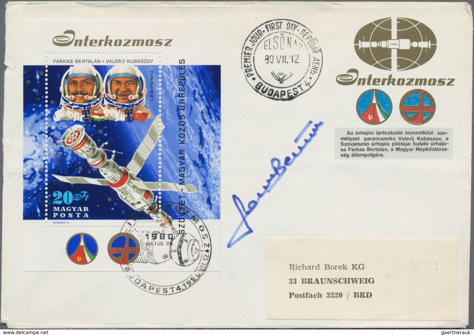 Thematik: Raumfahrt / astronautics: 1980/2015 (ca.), SIGNATURES of Astronauts/Cosmonauts, assortment