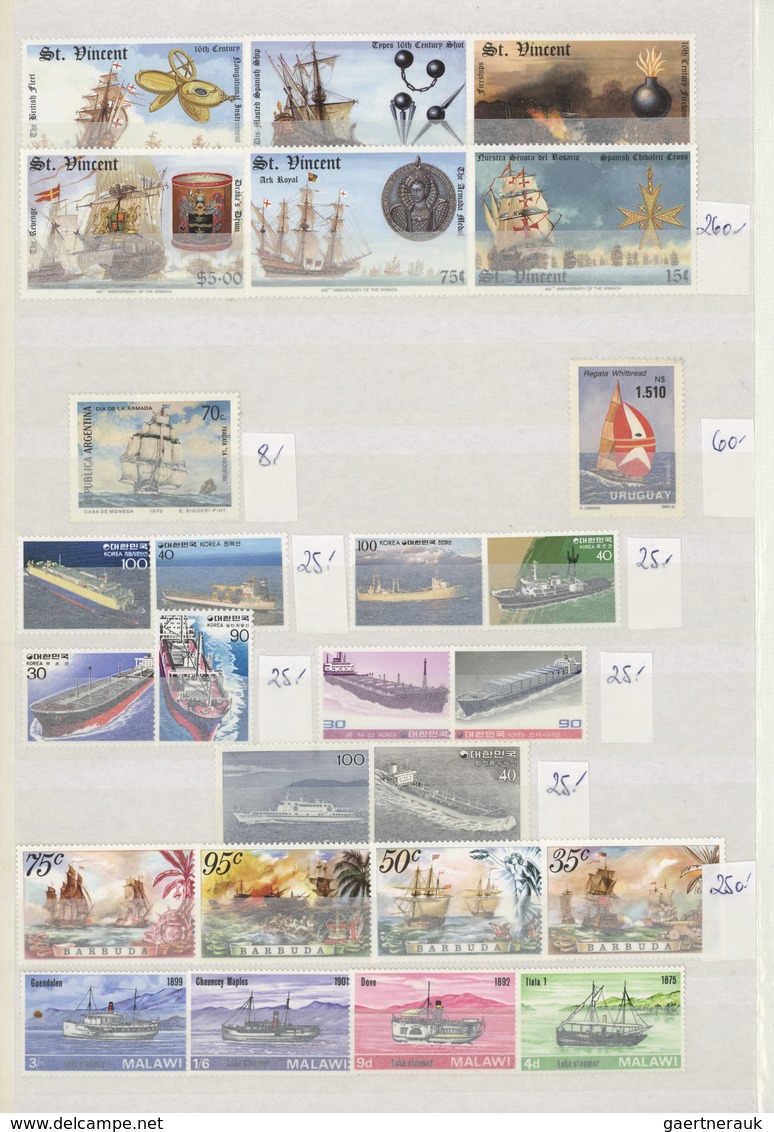 Thematik: Schiffe / Ships: 1970/2003 (ca.), MNH Collection/accumulation In A Thick Stockbook, Compri - Ships