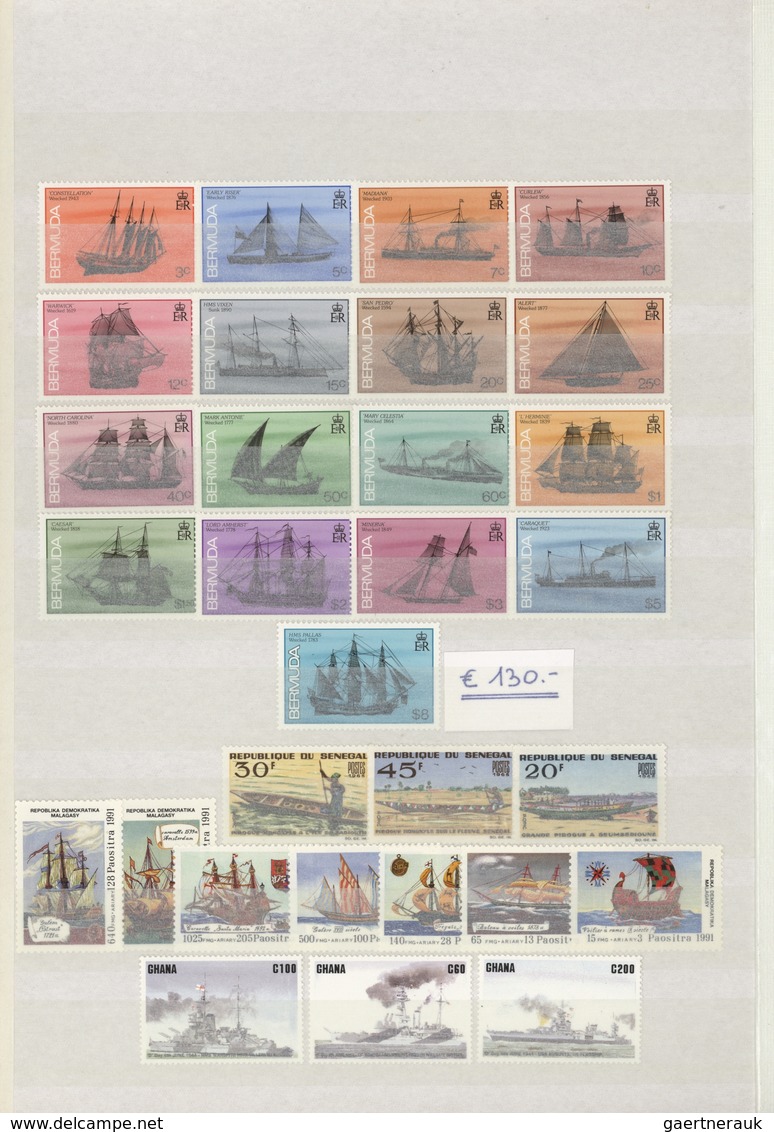 Thematik: Schiffe / Ships: 1970/2003 (ca.), MNH Collection/accumulation In A Thick Stockbook, Compri - Schiffe