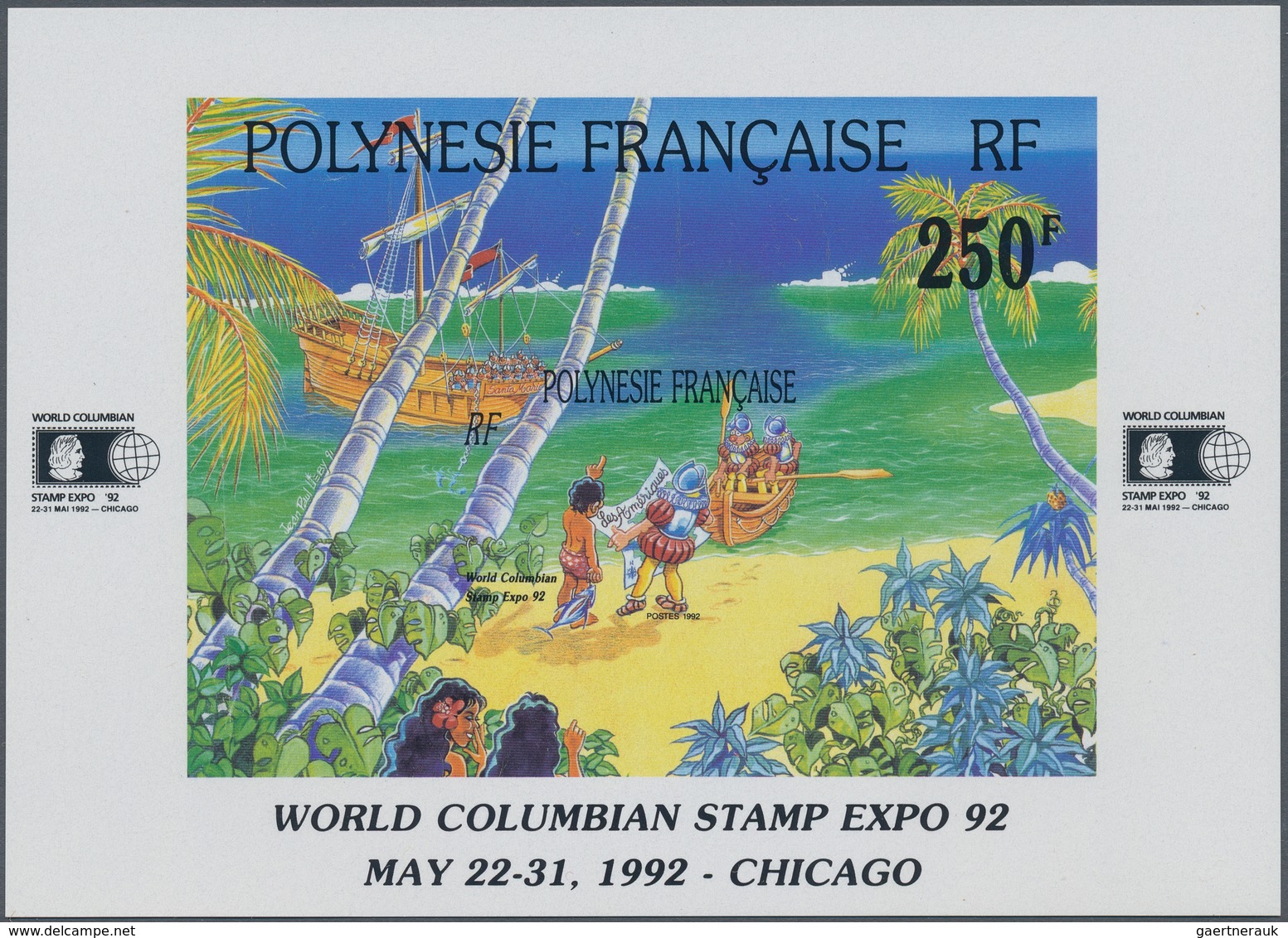 Thematik: Seefahrer, Entdecker / Sailors, Discoverers: 1992, FRENCH POLYNESIA: 500 Years Of Discover - Exploradores