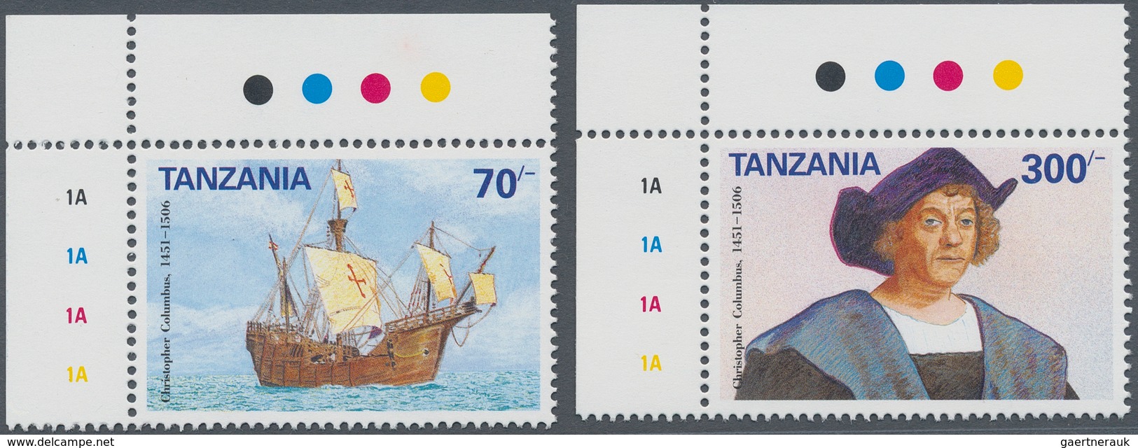 Thematik: Seefahrer, Entdecker / Sailors, Discoverers: 1992, TANZANIA: 500 Years Of Discovery Of Ame - Exploradores