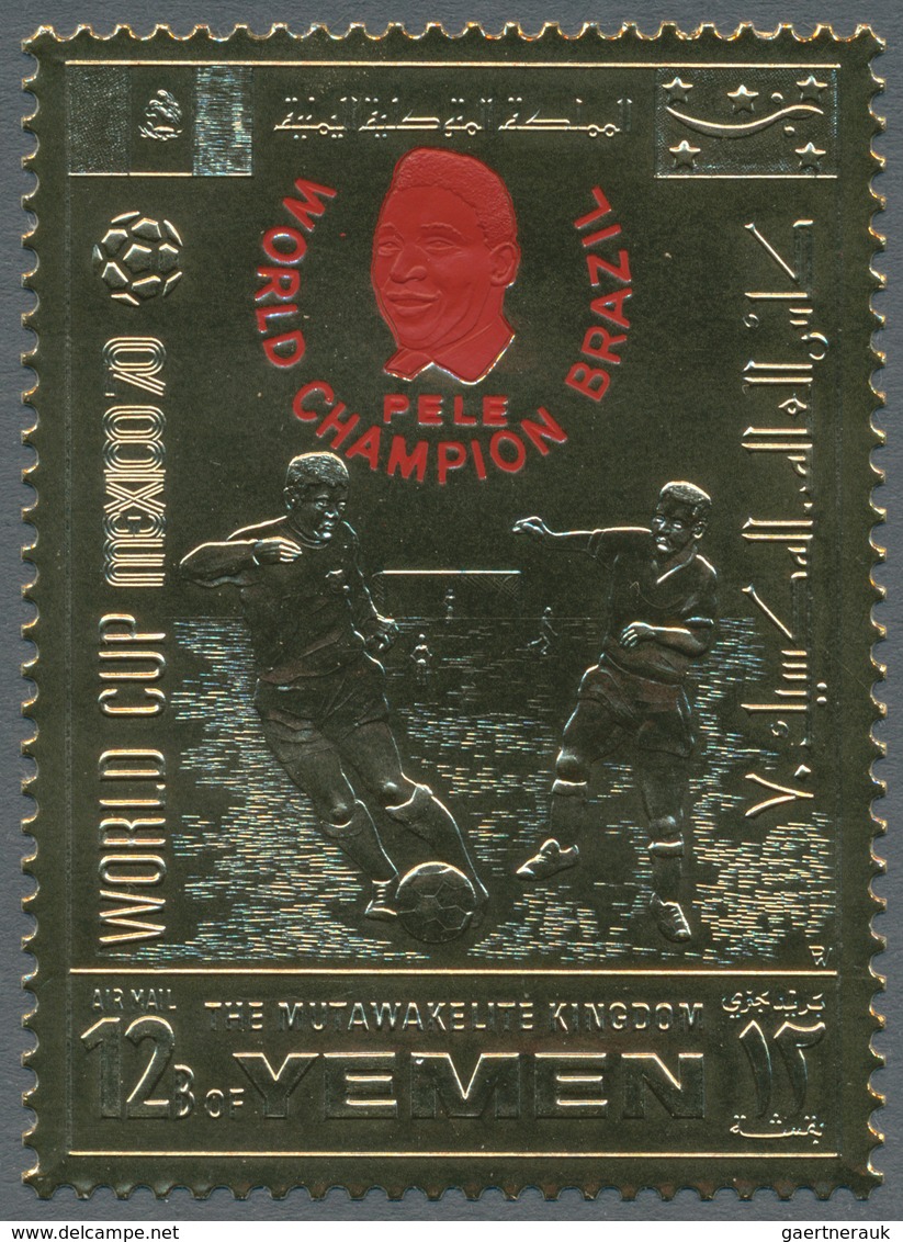 Thematik: Sport-Fußball / Sport-soccer, Football: 1970, JEMEN, Winners Of The Football World Champio - Otros & Sin Clasificación