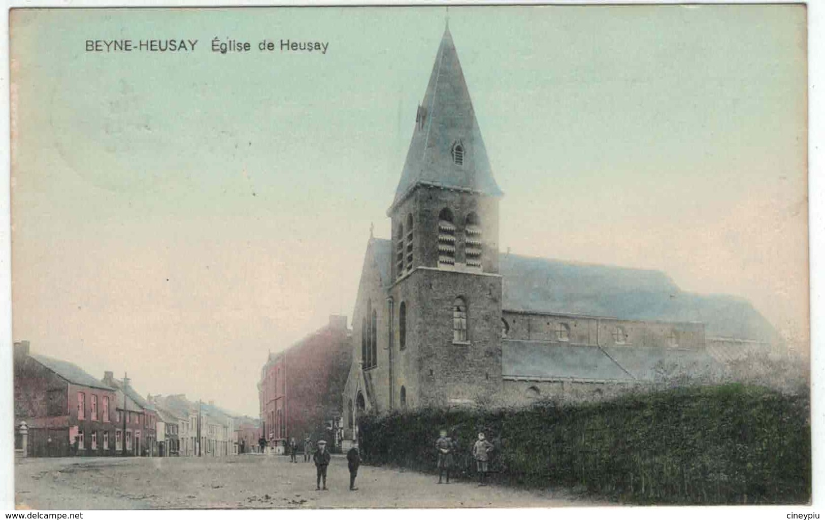 Beyne Heusay - Eglise De Heusay - Animée - Colorisée - Ed Vandenen - Beyne-Heusay