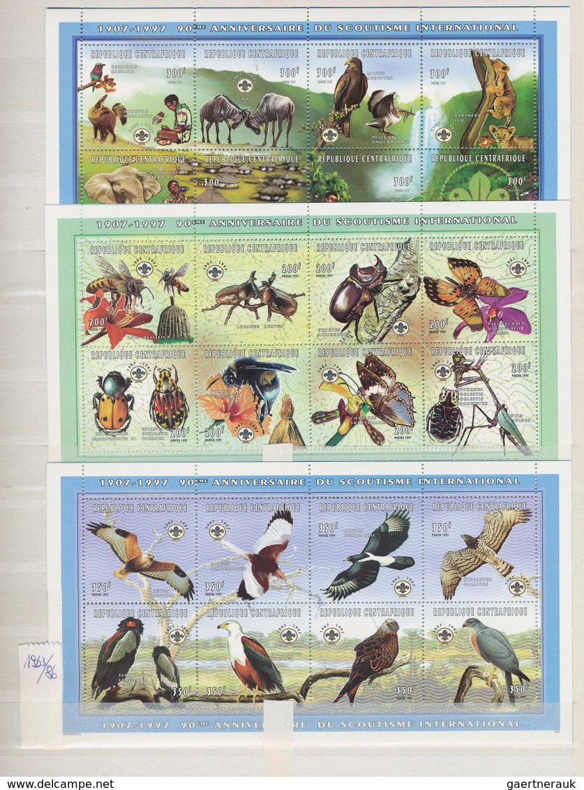 Thematik: Tiere, Fauna / animals, fauna: 1960/2000 (ca.), mainly modern issues, comprehensive MNH ac