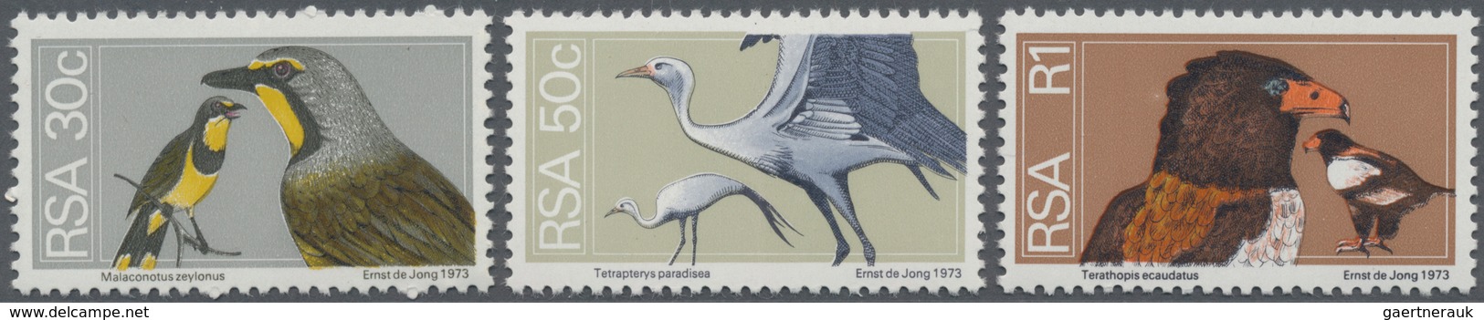 Thematik: Tiere, Fauna / Animals, Fauna: 1974, SOUTH AFRICA: Definitive Issue ‚flowers, Birds And Fi - Otros & Sin Clasificación