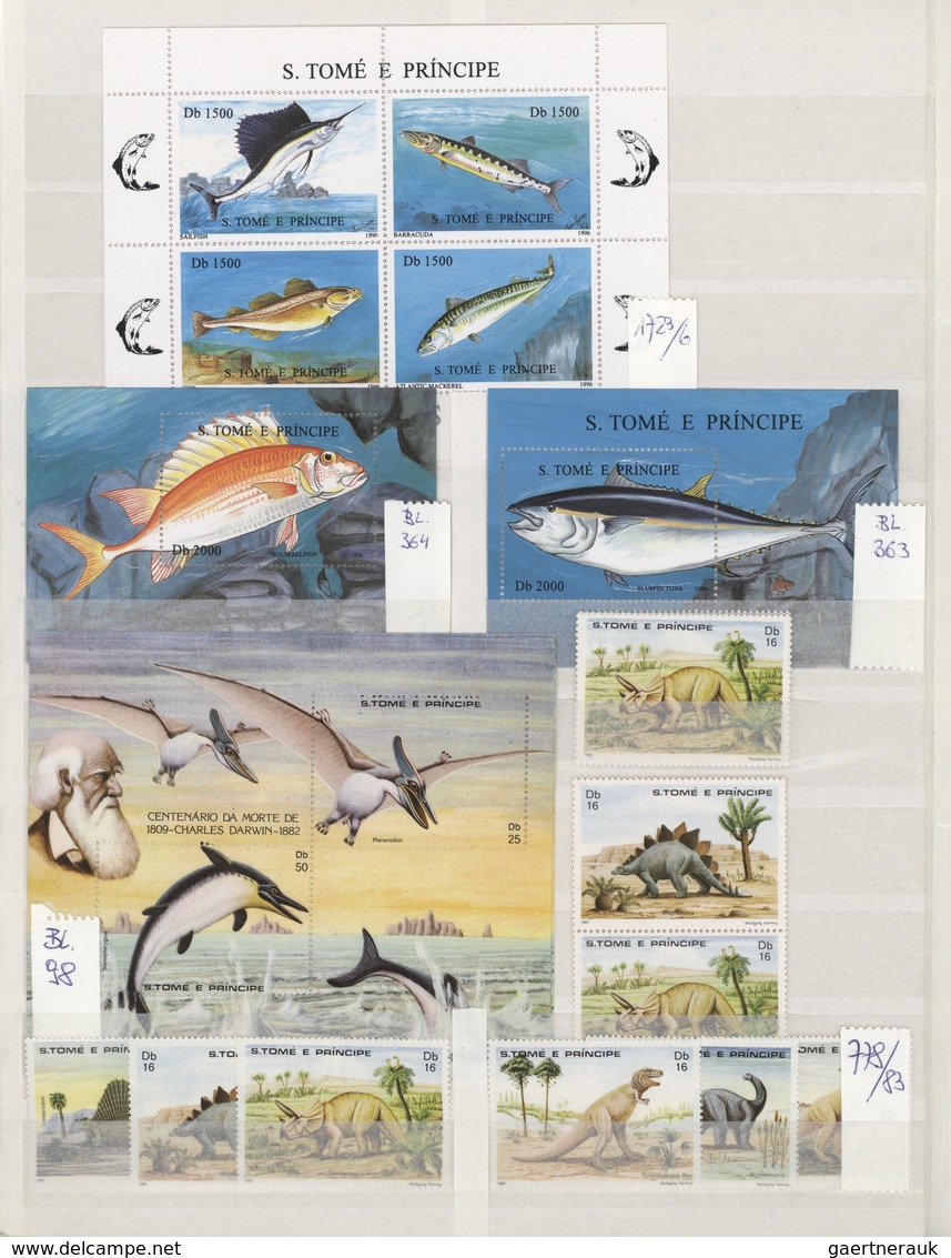 Thematik: Tiere, Fauna / animals, fauna: 1980/2000 (ca.), mainly modern issues, comprehensive MNH ac