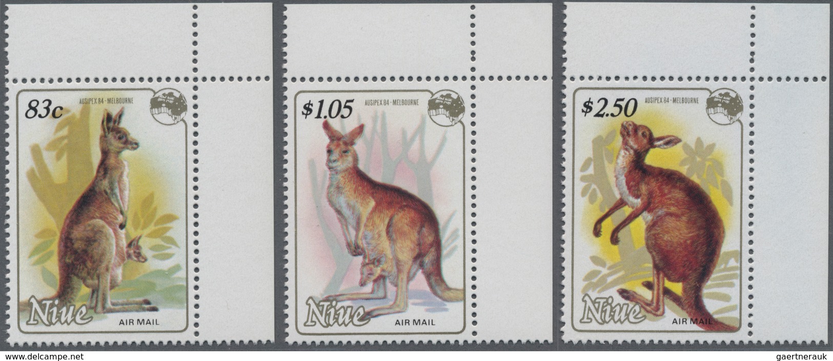 Thematik: Tiere, Fauna / Animals, Fauna: 1984, NIUE: International Stamp Exhibition Ausipex Part Set - Autres & Non Classés