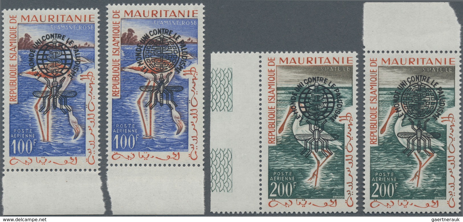 Thematik: Tiere-Vögel / Animals-birds: 1962, MAURETANIA: Battle Against Malaria Bird Definitives 100 - Andere & Zonder Classificatie