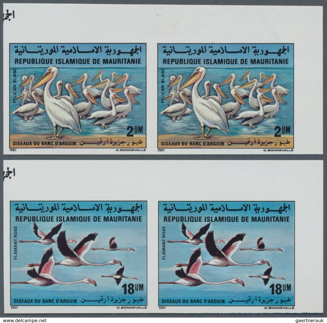 Thematik: Tiere-Vögel / Animals-birds: 1981, MAURETANIA: Birds From Banc D’Arguin National Park Comp - Autres & Non Classés