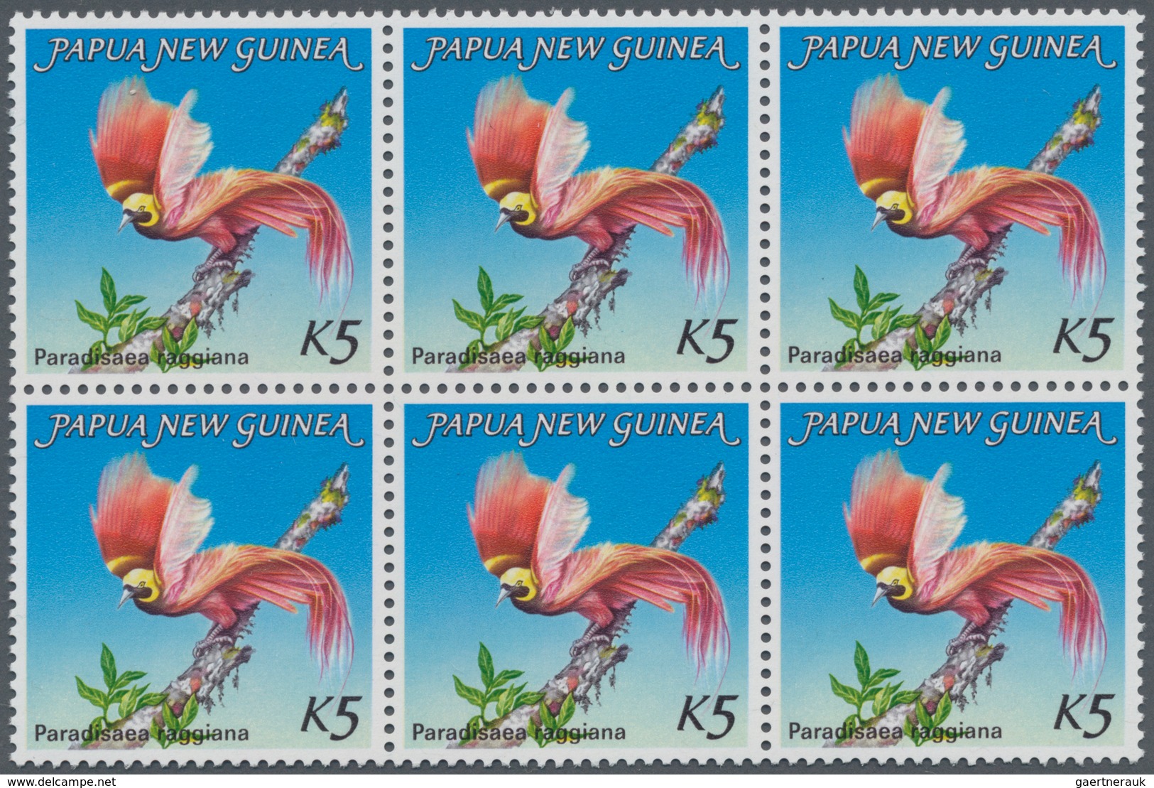 Thematik: Tiere-Vögel / Animals-birds: 1984, PAPUA NEW GUINEA: Bird Of Paradise Definitive 5k. ‚Para - Otros & Sin Clasificación