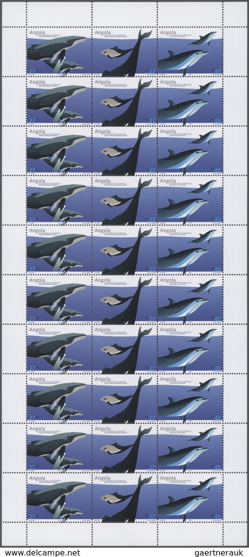 Thematik: Tiere-Meeressäuger (u.a. Wale) / Animals-aquatic Mammals: 2004, Angola: WHALES AND DOLPHIN - Sonstige & Ohne Zuordnung