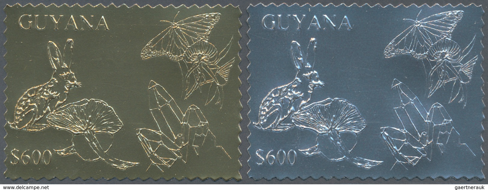 Thematik: Umweltschutz / Environment Protection: 1993, Guyana. Lot Of 100 Complete Sets à 6 GOLD/SIL - Umweltschutz Und Klima