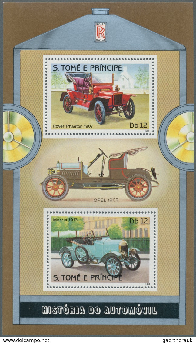 Thematik: Verkehr-Auto / Traffic-car: 1983, SAO TOME E PRINCIPE: Cars Set Of Four Different Perf. Sp - Automobili