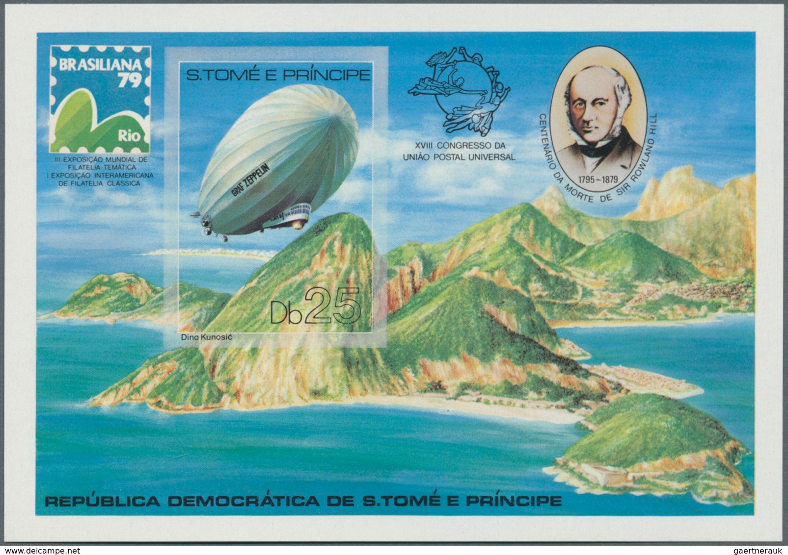 Thematik: Zeppelin / Zeppelin: 1979, SAO TOME E PRINCIPE: UPU Congress And Rowland Hill IMPERFORATE - Zeppelines