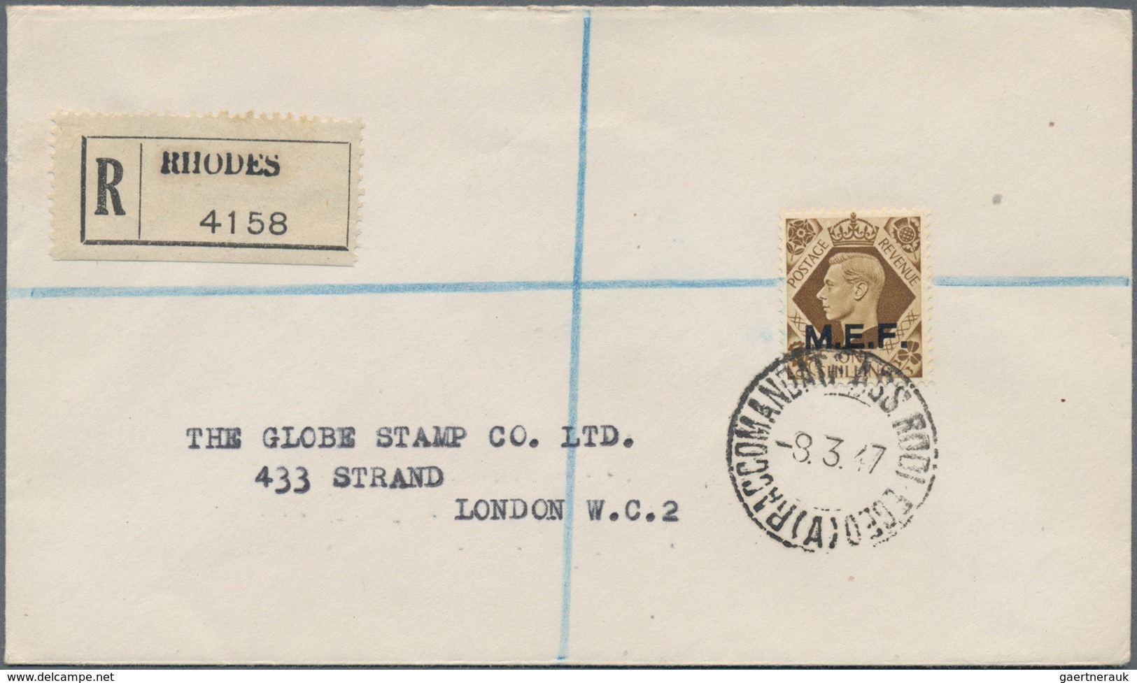 Ägäische Inseln - Besonderheiten: 1946/1947, British Occupation Of Dodecanese, Group Of Four Covers - Ägäis