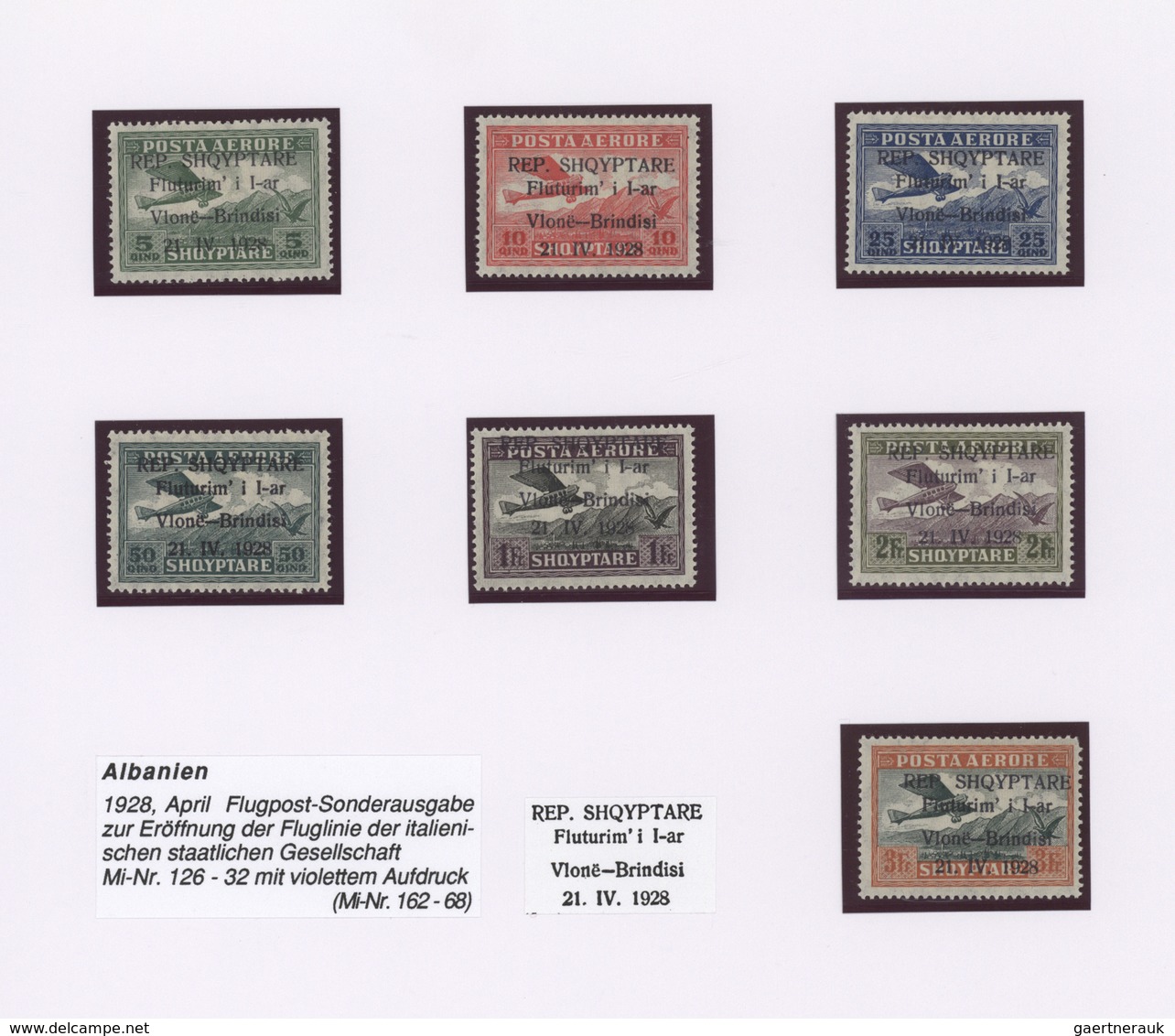 Albanien: 1923/1943, A Splendid Mint Collection On Written Up Pages Incl. 1924 Overprints (four Issu - Albanien