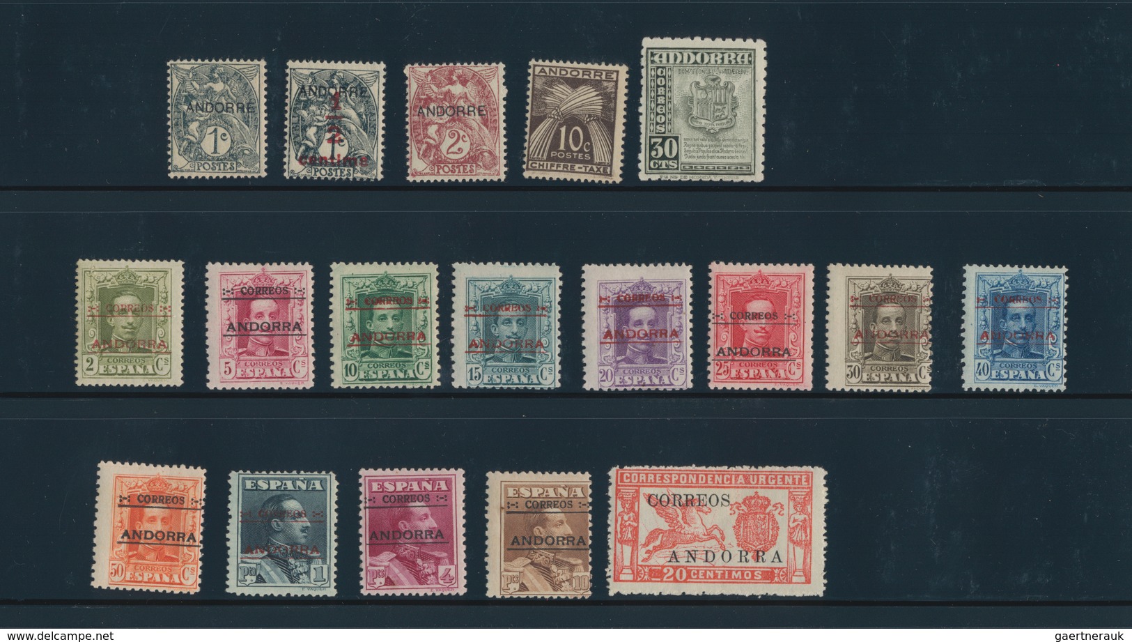 Andorra - Spanische Post: 1928/1972, Spanish And French Andorra, Mint And Used Assortment On Stockpa - Autres & Non Classés