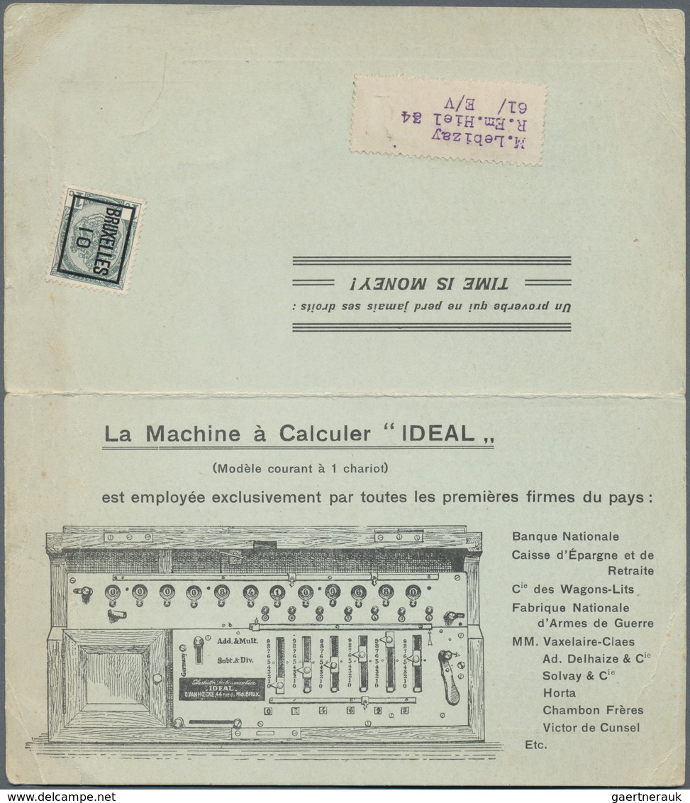 Belgien: 1893/1900, Lot Of About 120 Beautiful Printed Matters Advertising Different Companies. - Sammlungen