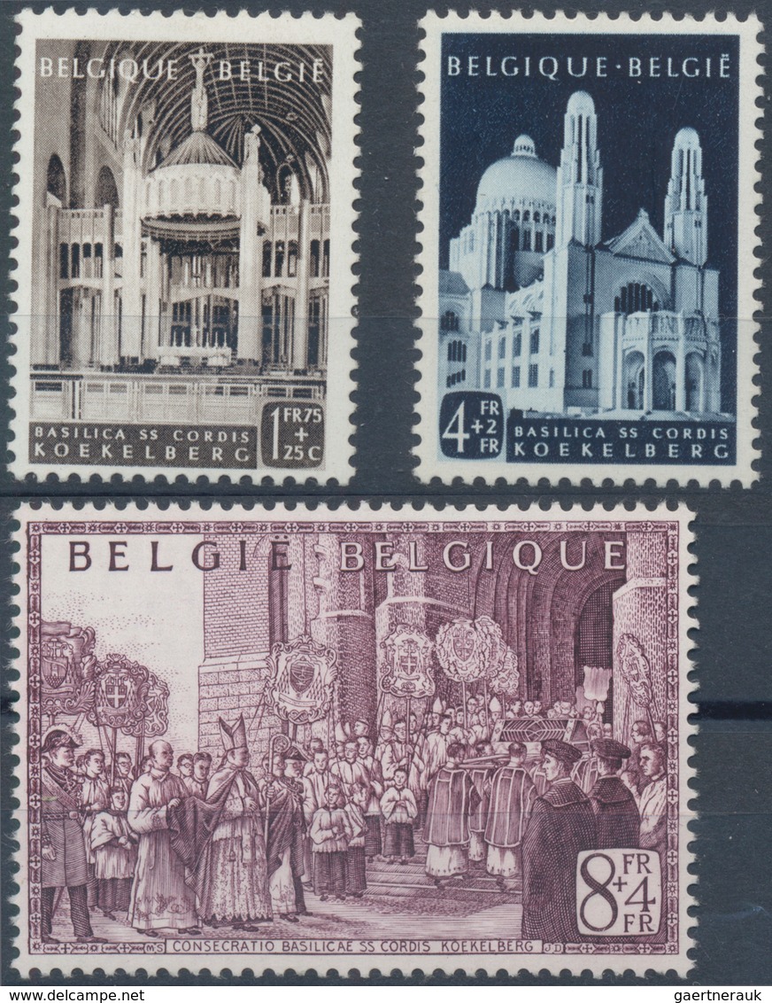 Belgien: 1930/1952, Three Souvenir Sheets MNH: 1930 Antwerp Exhibition (with First Day Cancellation - Sammlungen