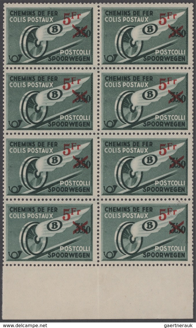 Belgien - Postpaketmarken: 1938, Parcel Post Stamp 3,50fr. Dark Green Surcharged In Red ‚5 Fr‘ In A - Equipaje [BA]