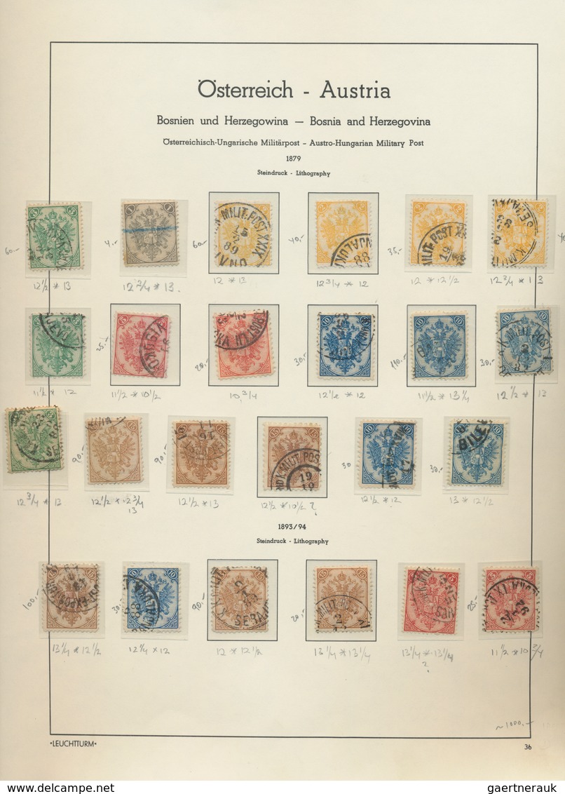 Bosnien Und Herzegowina (Österreich 1879/1918): 1879/1918, Deeply Specialised Collection Of Apprx. 1 - Bosnien-Herzegowina