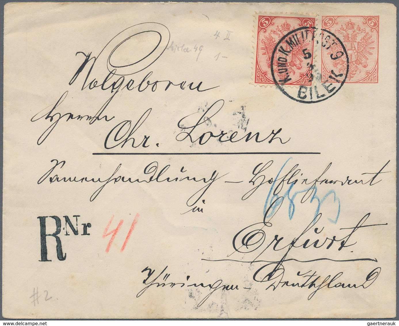 Bosnien und Herzegowina (Österreich 1879/1918): 1882/1918, holding of apprx. 230 cover, cards, ppc,