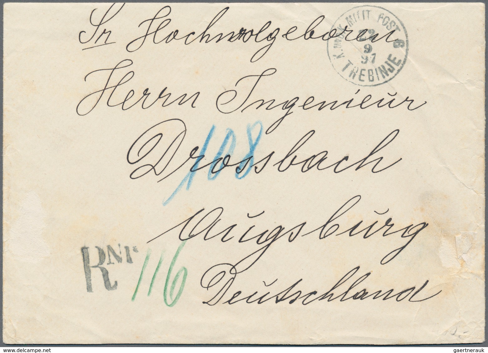 Bosnien Und Herzegowina (Österreich 1879/1918): 1884/1906, Collection Of 136 Covers, Cards, Ppc, Use - Bosnie-Herzegovine