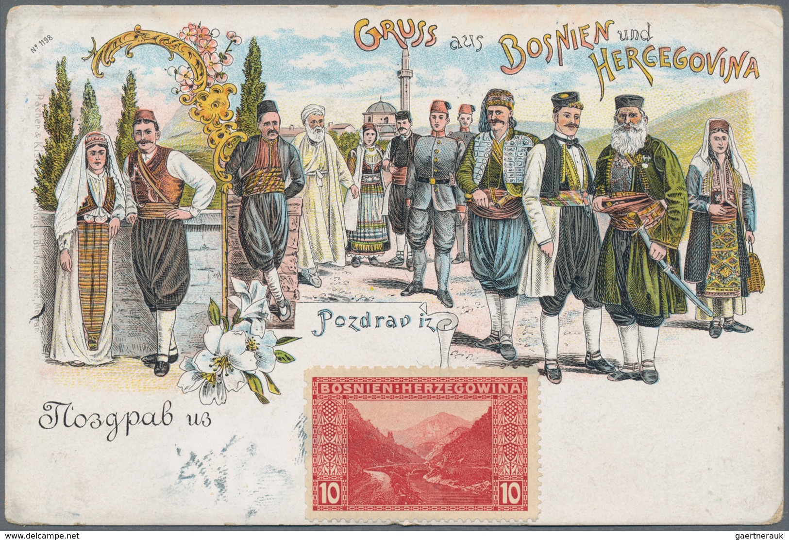 Bosnien und Herzegowina (Österreich 1879/1918): 1884/1906, collection of 136 covers, cards, ppc, use
