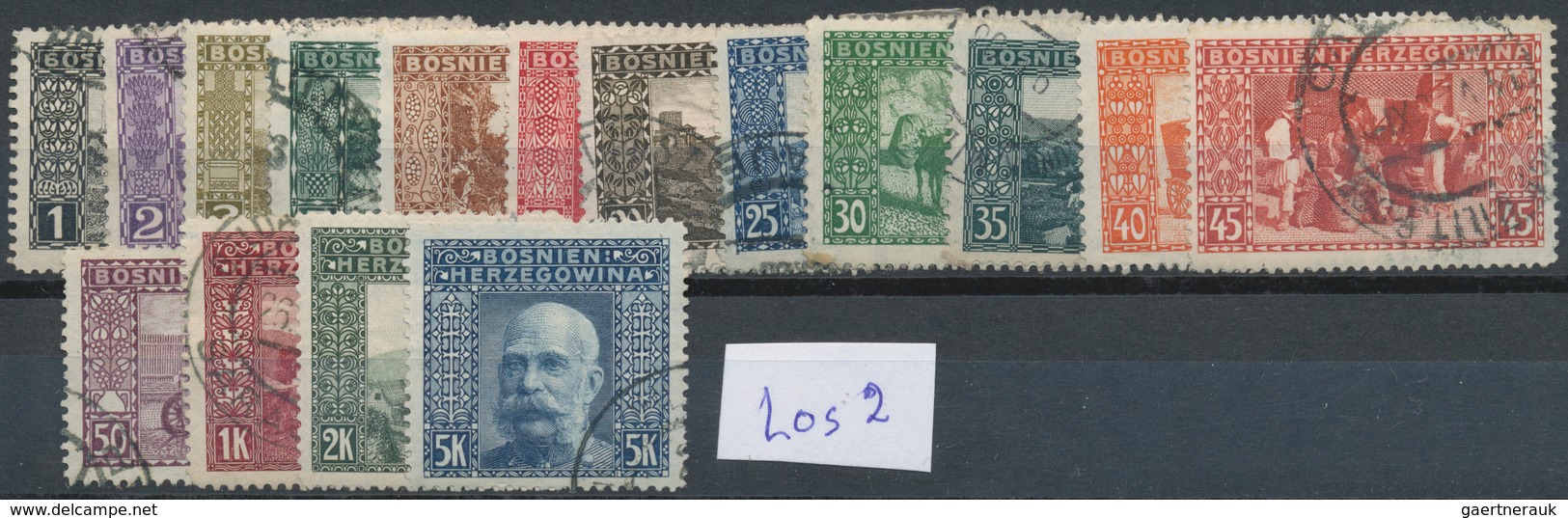 Bosnien Und Herzegowina (Österreich 1879/1918): 1906, Definitives "Views", Mint And Used Lot On Stoc - Bosnia Herzegovina