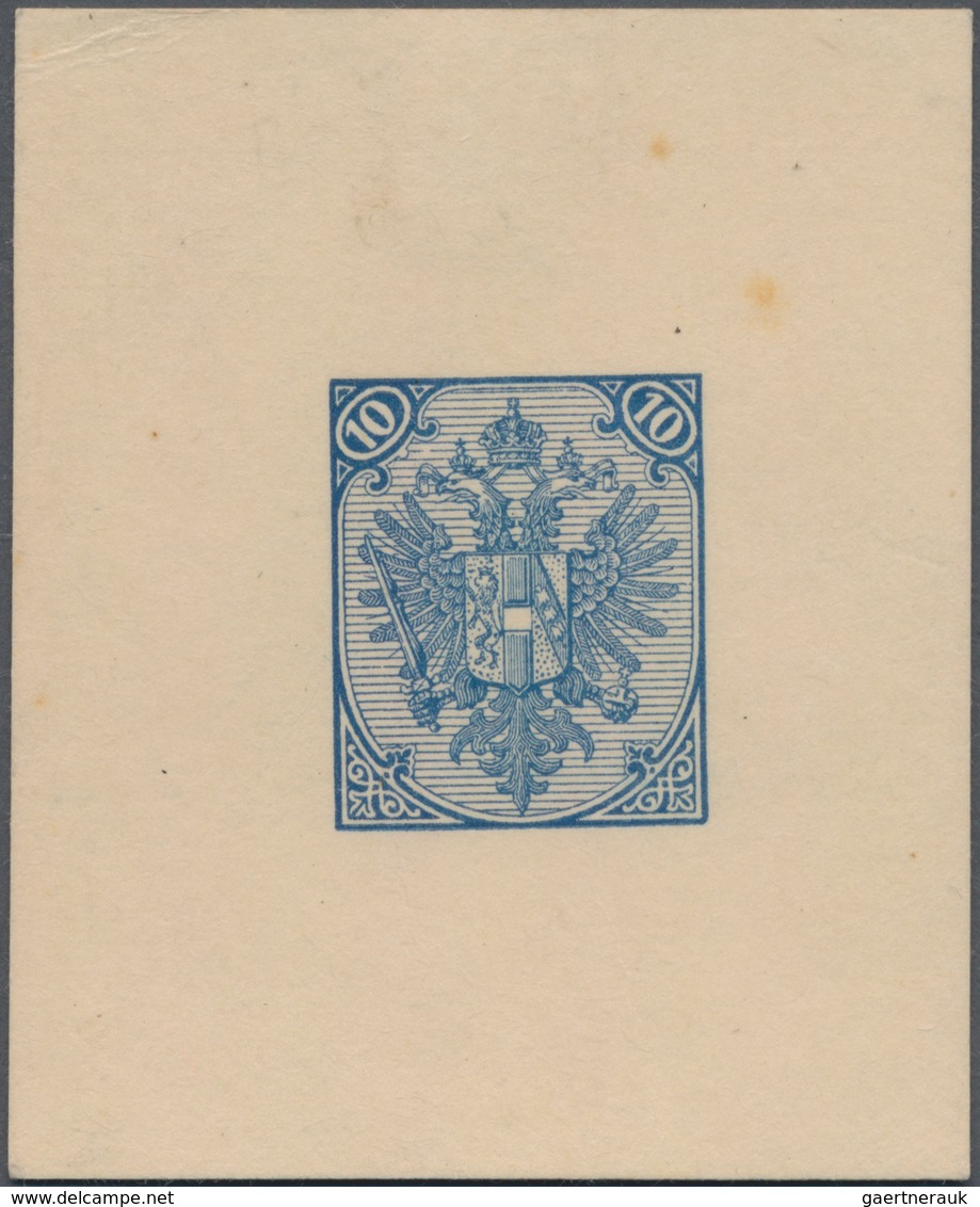 Bosnien Und Herzegowina: 1879/1899, Definitives "Double Eagle", 10kr. Blue, Specialised Assortment O - Bosnie-Herzegovine