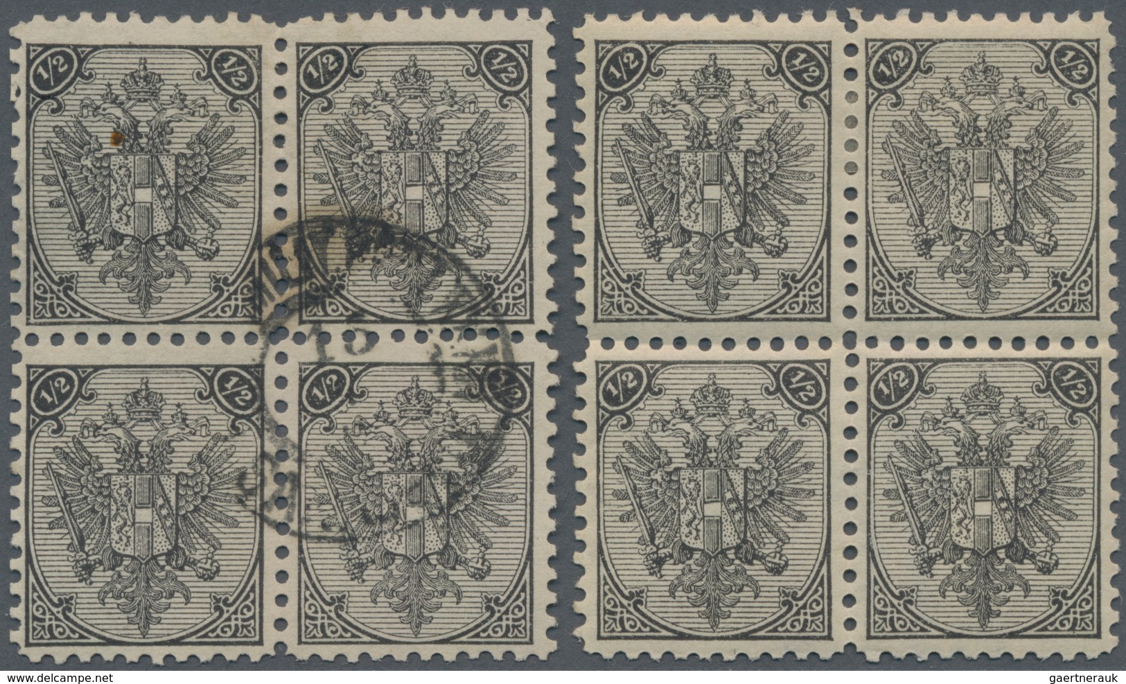 Bosnien Und Herzegowina: 1879/1899, Definitives "Double Eagle", Specialised Assortment Of 115 Stamps - Bosnia Herzegovina