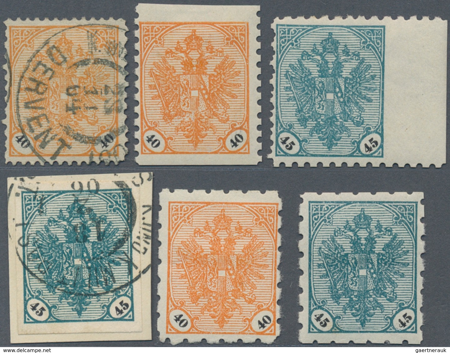 Bosnien Und Herzegowina: 1901/1905, Definitives "Double Eagle", Specialised Assortment Of Apprx. 71 - Bosnia Herzegovina