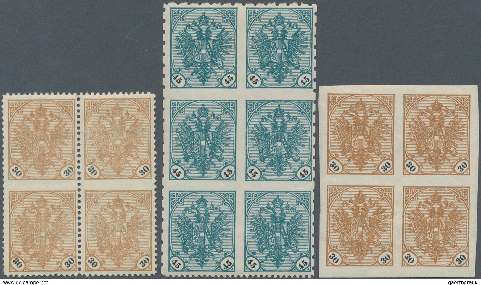 Bosnien Und Herzegowina: 1901/1905, Definitives "Double Eagle", Specialised Assortment Of Apprx. 71 - Bosnien-Herzegowina