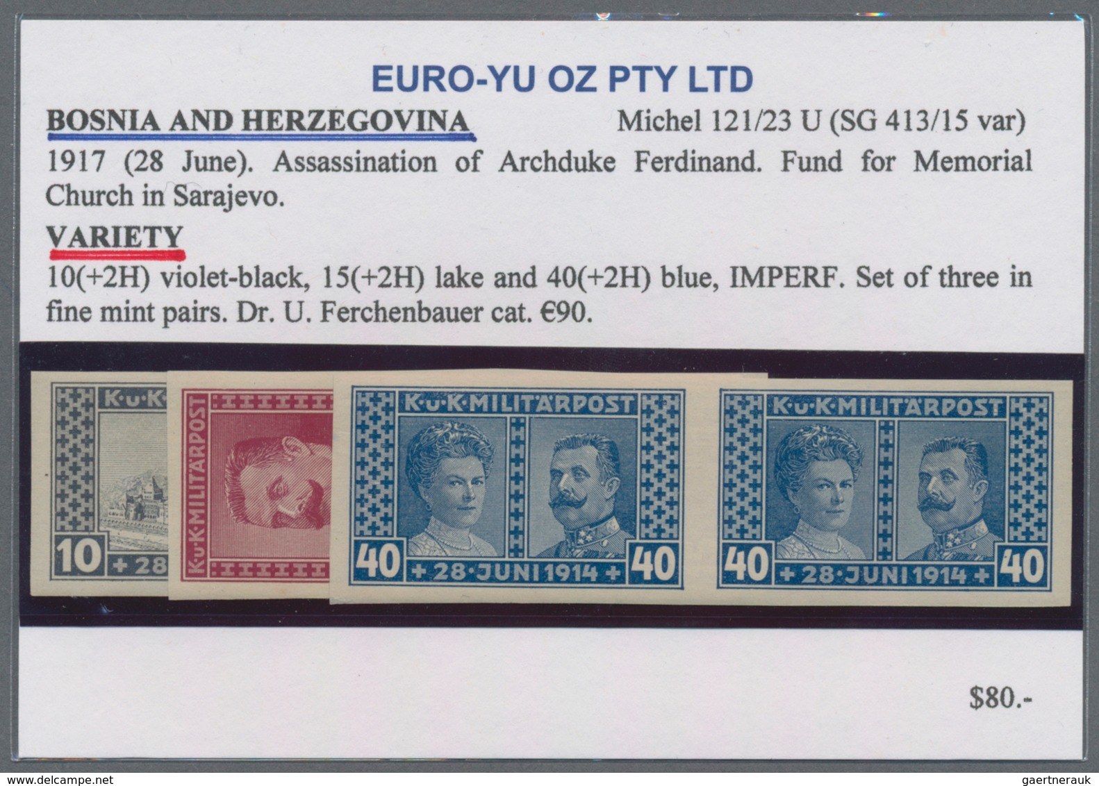 Bosnien Und Herzegowina: 1912/1918, Various Issues, Specialised Assortment Of Apprx. 183 Stamps, Com - Bosnie-Herzegovine