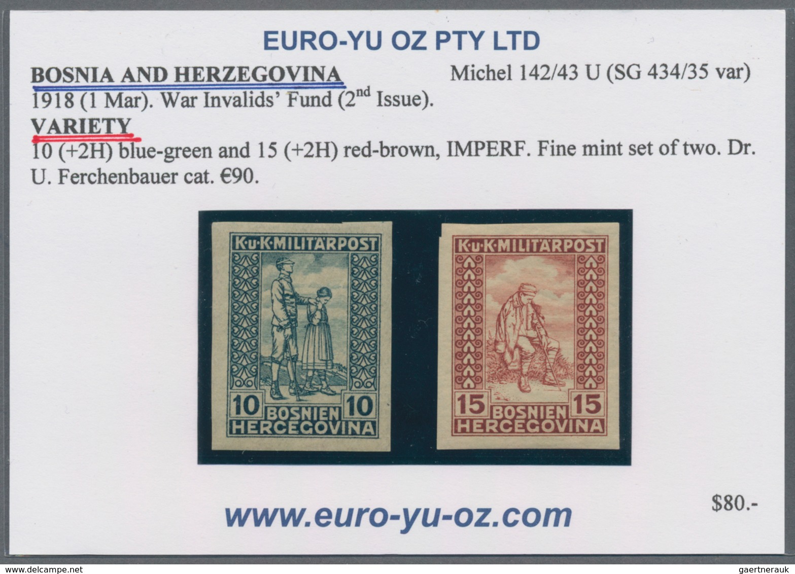 Bosnien Und Herzegowina: 1912/1918, Various Issues, Specialised Assortment Of Apprx. 183 Stamps, Com - Bosnia Herzegovina