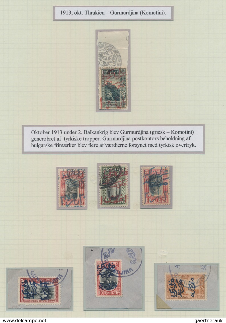 Bulgarien: 1879-1940's Ca.: Postal History Collection Of Mint And Used Stamps, Proofs, Covers, Postc - Briefe U. Dokumente