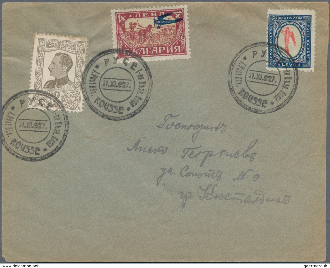 Bulgarien: 1910/1930 (ca.), Assortment Of 17 Covers Cards, Comprising Interesting Frankings, Nice Co - Briefe U. Dokumente