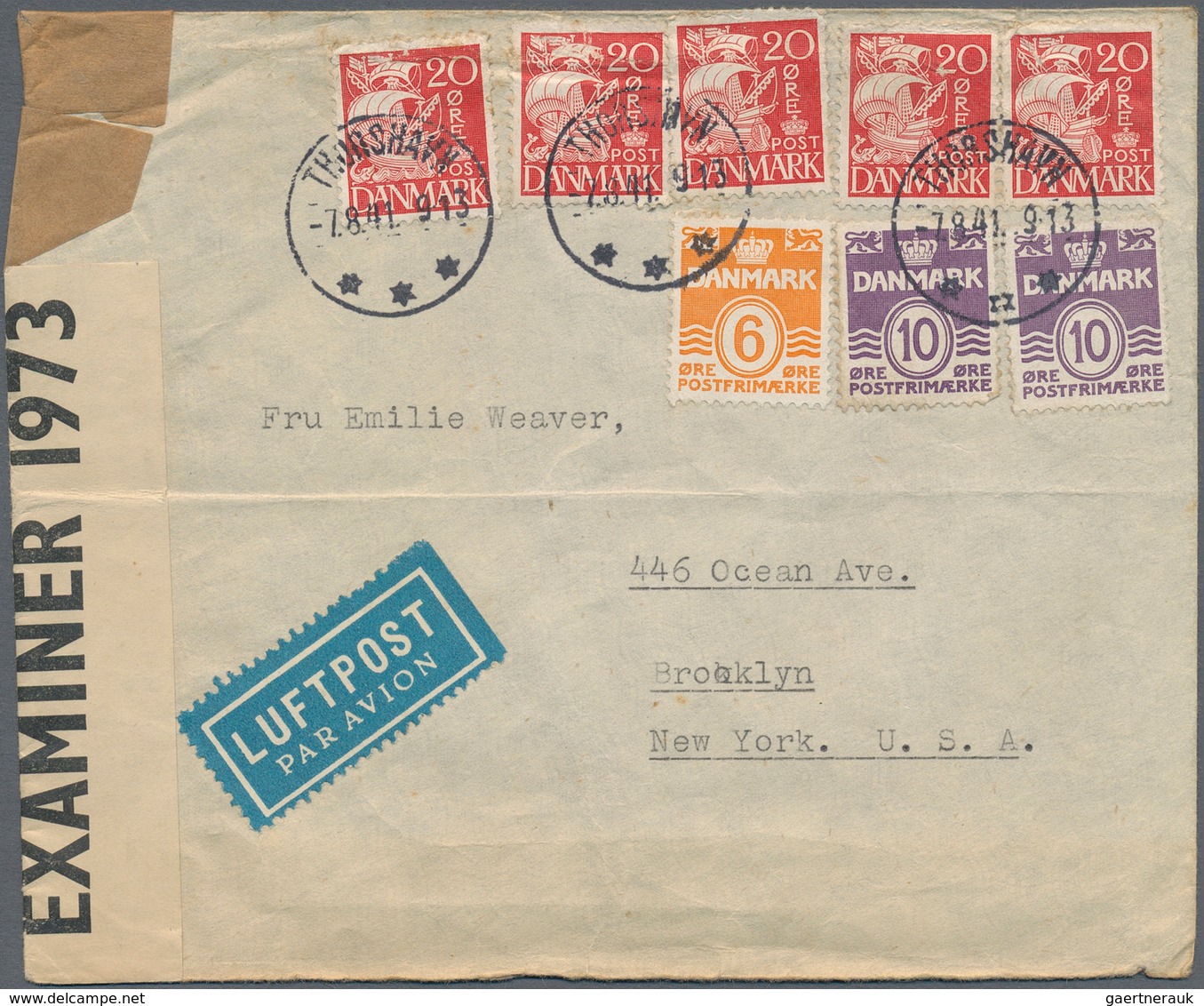 Dänemark: 1860-1939: Ten Covers And Postal Stationery Cards From Denmark, Faroe Islands, Greenland A - Covers & Documents
