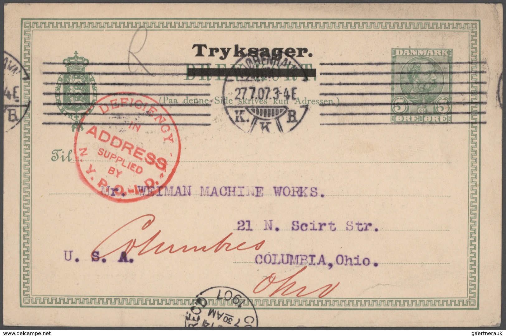 Dänemark: 1871/1995 Ca. 350 Unused/CTO-used/used Postal Stationery (cards, Card Letters, Aerograms, - Cartas & Documentos