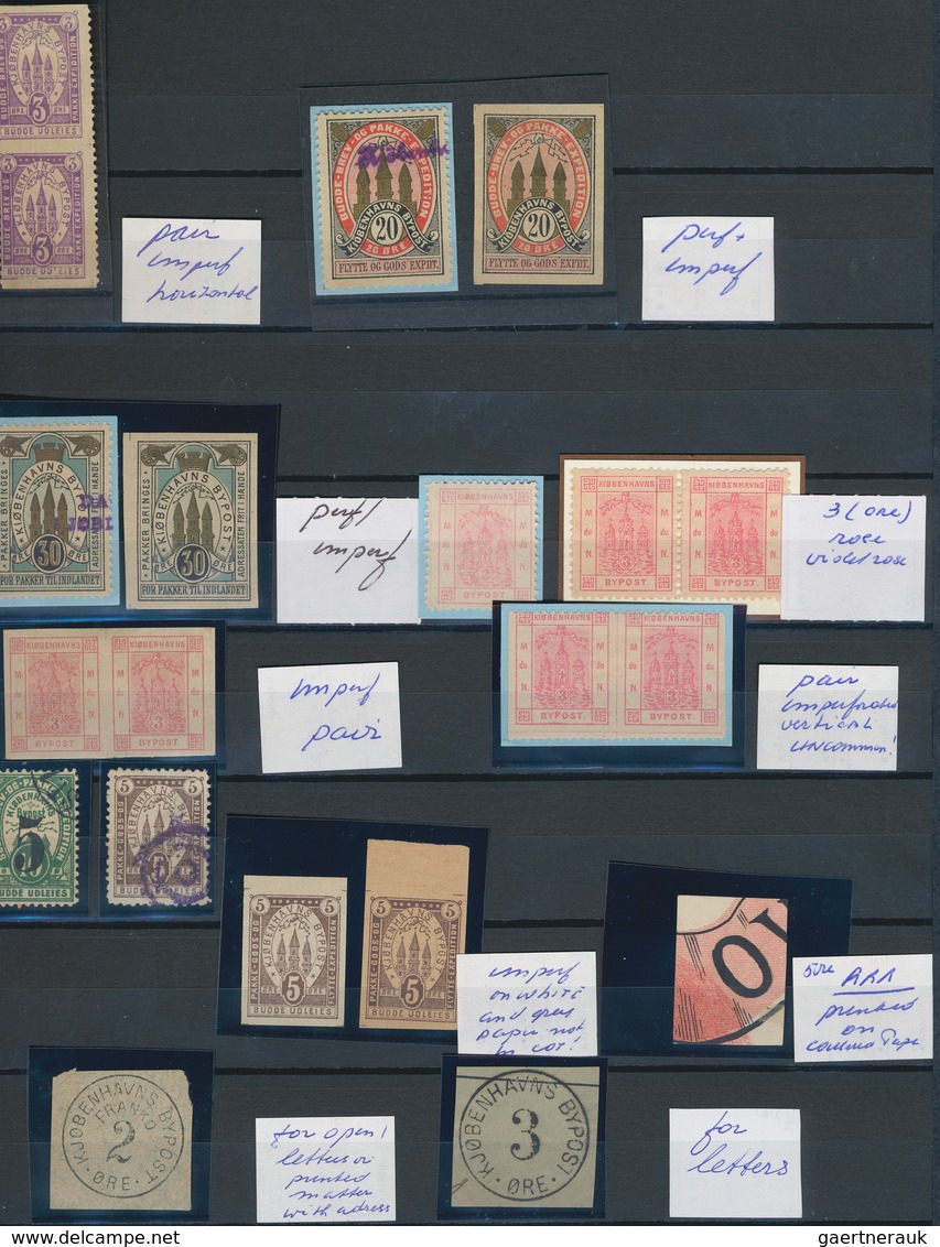 Dänemark: 1872-87 BYPOST: Specialized Collection Of Danish Local City Post With Hundreds Of Stamps, - Briefe U. Dokumente