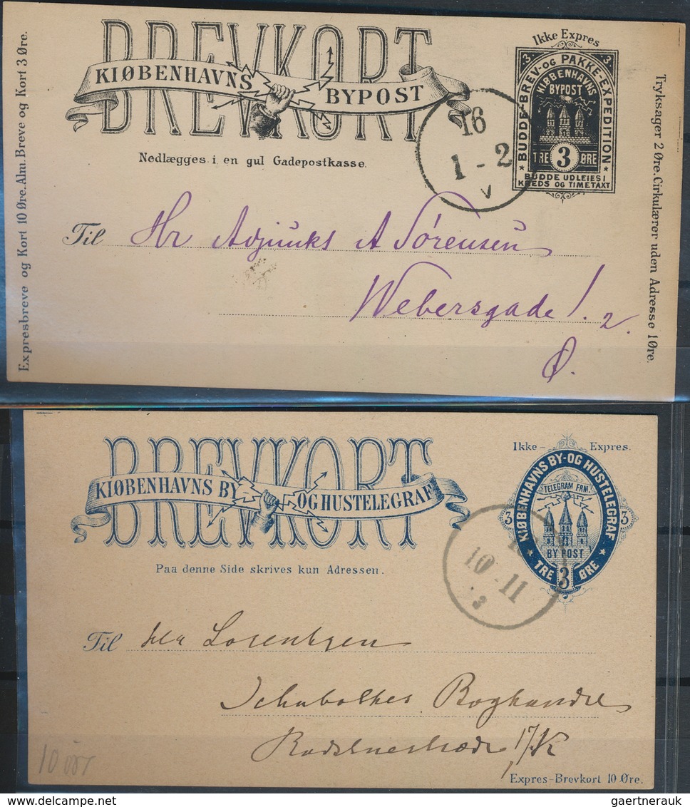 Dänemark: 1872-87 BYPOST: Specialized Collection Of Danish Local City Post With Hundreds Of Stamps, - Storia Postale