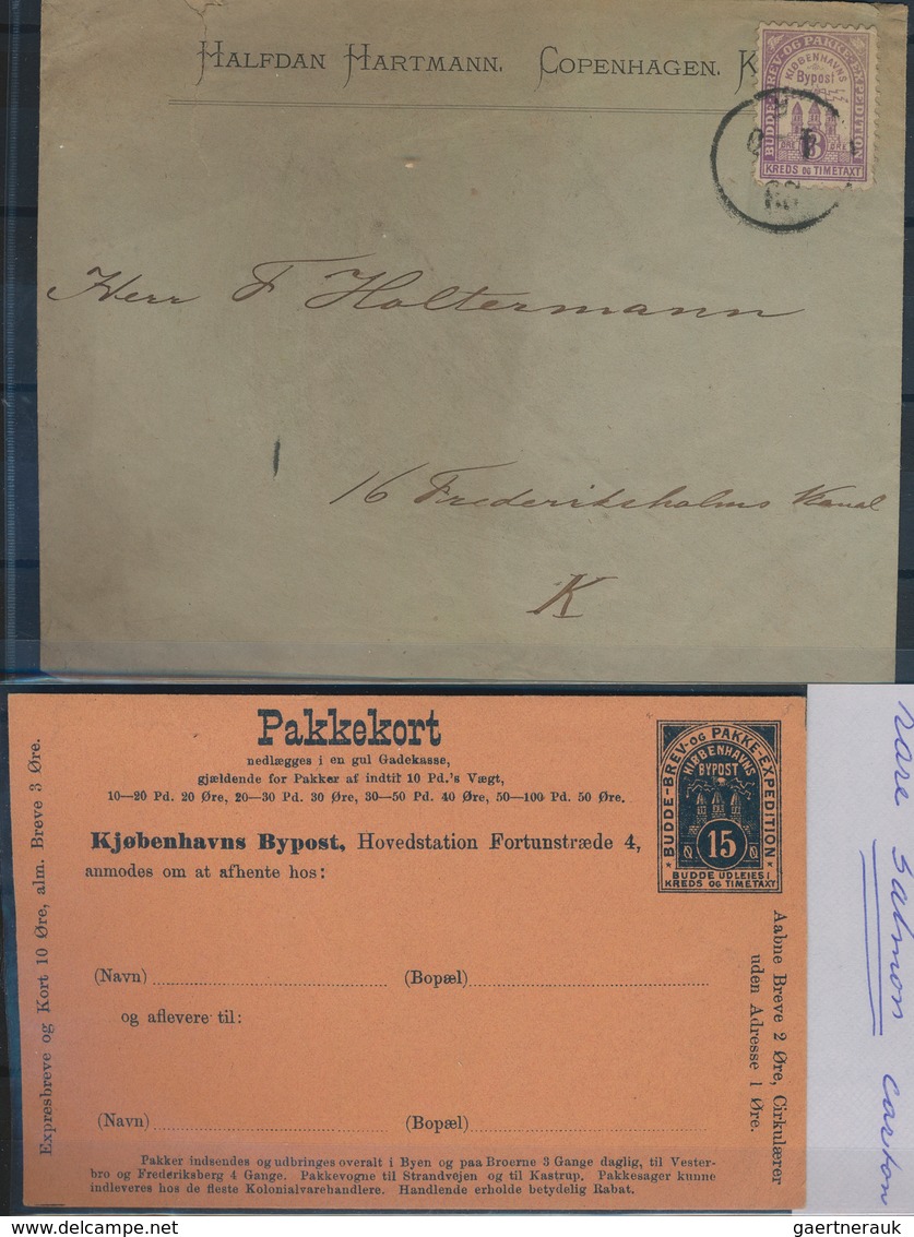 Dänemark: 1872-87 BYPOST: Specialized Collection Of Danish Local City Post With Hundreds Of Stamps, - Covers & Documents