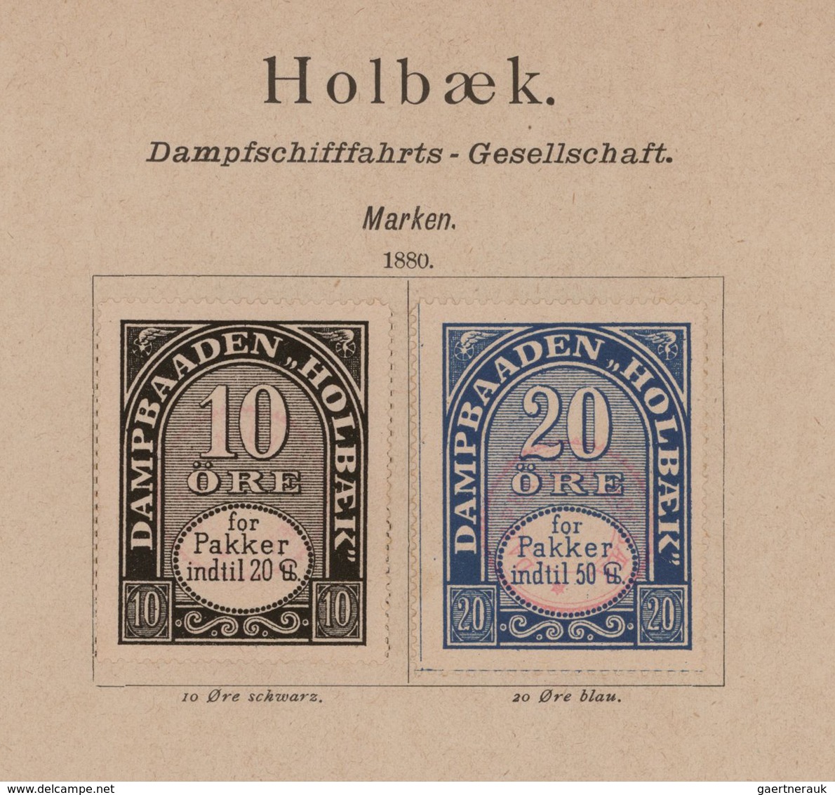 Dänemark: 1872-87 PRIVATE & LOCAL POST: Collection Of About 330 Private City Post Stamps In An Old A - Covers & Documents