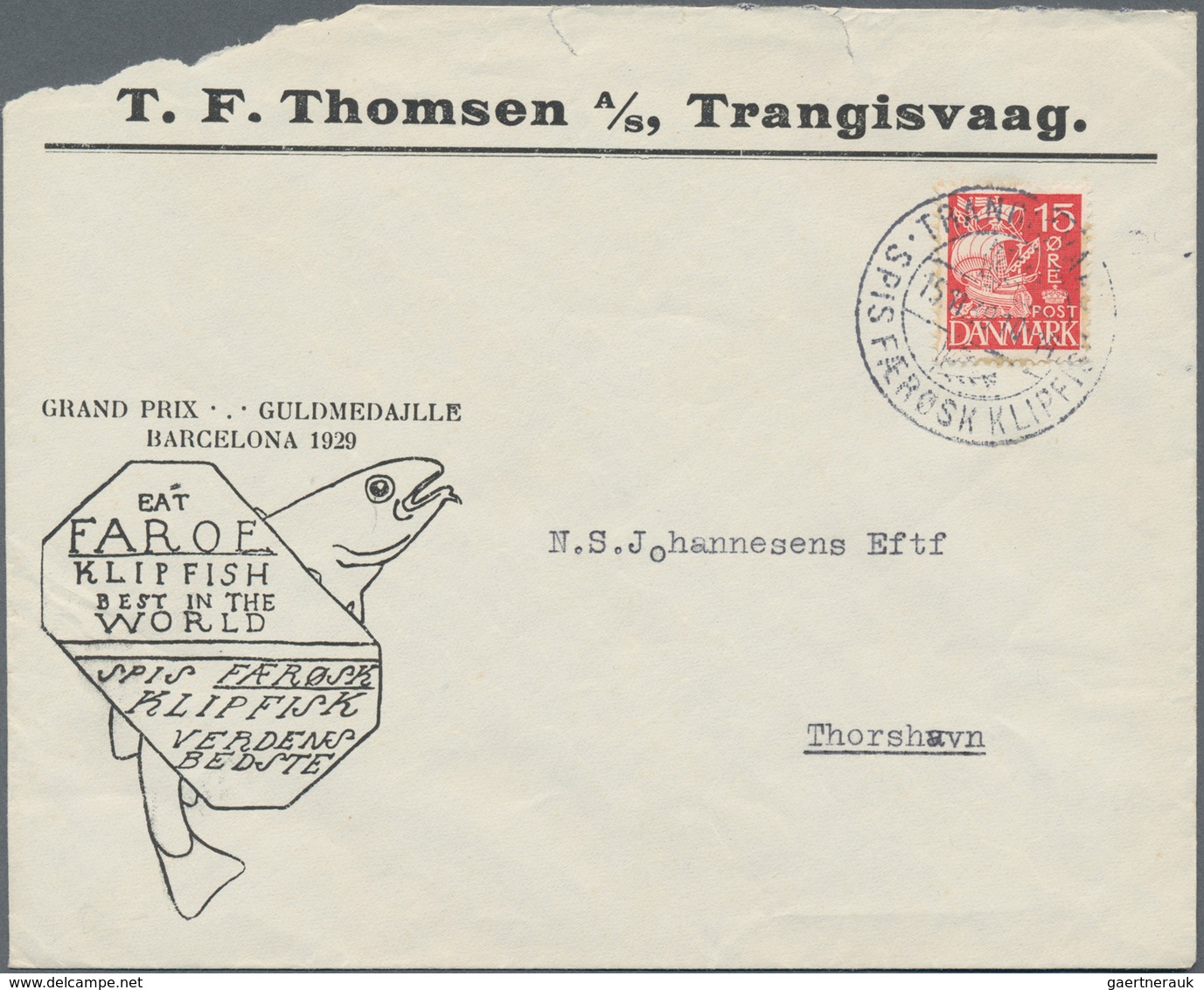 Dänemark - Färöer: 1939/1942, Lot Of Six Entires Mainly WWII Period, Incl. Three Covers Bearing Over - Islas Faeroes